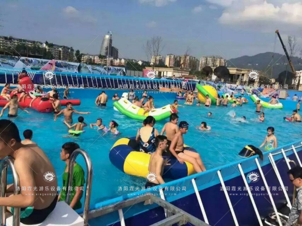 蓬江支架泳池